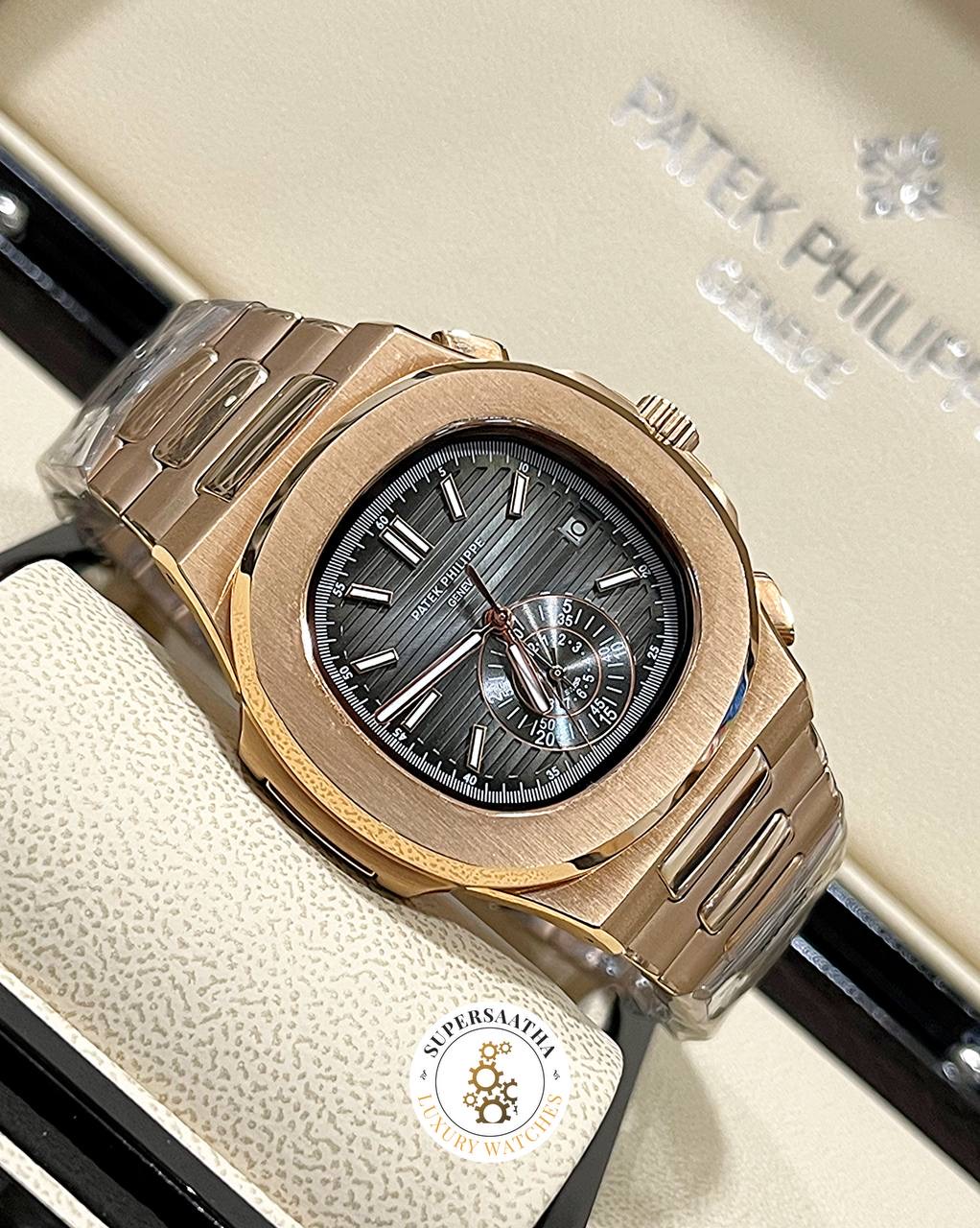 ساعت پتک فیلیپ اتوماتیک PATEK PHILIPPE ناتیلوس استیل