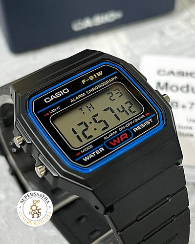 ساعت کاسیو نوستالژیک CASIO F-91W-1DG اورجینال