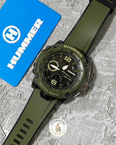 ساعت مردانه هامر 2002 دوزمانه سبز Hummer-6588-G
