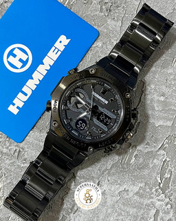 ساعت مردانه هامر 1444 دوزمانه مشکیHummer-7537-G